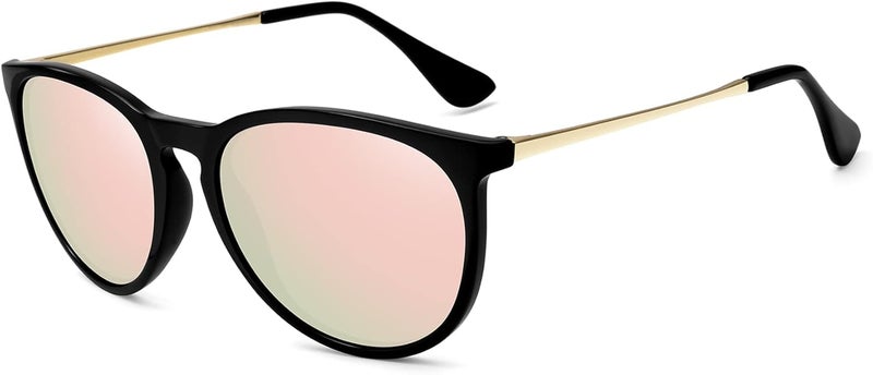 WOWSUN Retro sunglasses womens 2024 trendy round classic glasses - Image 1